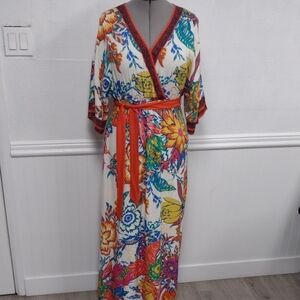 Flying Tomato Colorful Floral Maxi Dress Beach Bohemian, Boho.